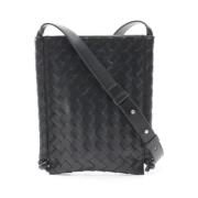 Pre-owned Leather shoulder-bags Bottega Veneta Vintage , Black , Heren