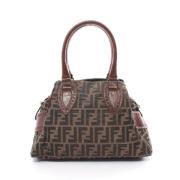 Pre-owned Canvas handbags Fendi Vintage , Brown , Dames