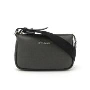 Pre-owned Canvas crossbody-bags Bvlgari Vintage , Gray , Dames