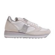 Witte Leren Sneakers met Rubberen Zool Saucony , White , Dames