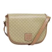 Pre-owned Canvas shoulder-bags Celine Vintage , Beige , Dames