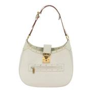 Pre-owned Leather louis-vuitton-bags Louis Vuitton Vintage , White , D...