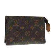 Pre-owned Canvas pouches Louis Vuitton Vintage , Brown , Dames