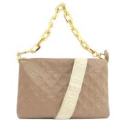 Pre-owned Leather louis-vuitton-bags Louis Vuitton Vintage , Beige , D...