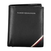 Herenportemonnee Zwart Contrastdetails Tommy Hilfiger , Black , Heren