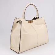 Pre-owned Leather handbags Fendi Vintage , White , Dames