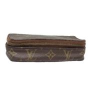 Pre-owned Canvas pouches Louis Vuitton Vintage , Brown , Dames