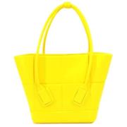 Pre-owned Canvas handbags Bottega Veneta Vintage , Yellow , Dames