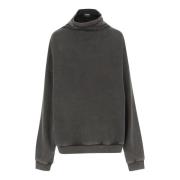 Hoge Kraag Katoenen Sweatshirt Grijs We11Done , Gray , Heren