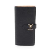 Pre-owned Leather wallets Louis Vuitton Vintage , Black , Dames