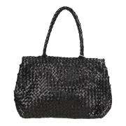 Stijlvolle Leren Tas Dragon Diffusion , Black , Dames