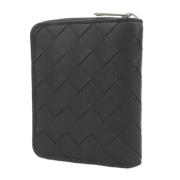 Pre-owned Leather wallets Bottega Veneta Vintage , Black , Dames