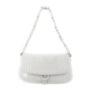 Pre-owned Leather shoulder-bags Bally Pre-owned , White , Dames