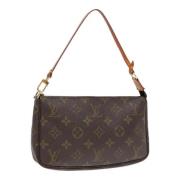 Pre-owned Canvas clutches Louis Vuitton Vintage , Brown , Dames