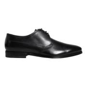 Zwarte Leren Derby Jurkschoenen Dolce & Gabbana , Black , Heren