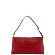 Pre-owned Leather handbags Louis Vuitton Vintage , Red , Dames