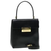 Pre-owned Leather handbags Salvatore Ferragamo Pre-owned , Black , Dam...