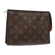 Pre-owned Canvas pouches Louis Vuitton Vintage , Brown , Dames