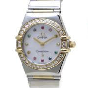 Pre-owned Yellow Gold watches Omega Vintage , White , Dames