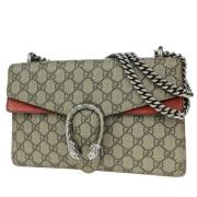 Pre-owned Canvas gucci-bags Gucci Vintage , Beige , Dames