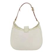 Pre-owned Leather handbags Hermès Vintage , White , Dames