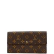 Pre-owned Canvas wallets Louis Vuitton Vintage , Brown , Dames