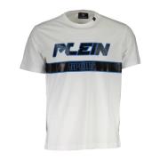 Korte Mouw Heren T-shirt Wit Plein Sport , White , Heren