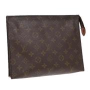 Pre-owned Canvas pouches Louis Vuitton Vintage , Brown , Dames