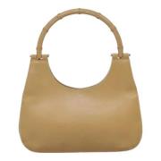 Pre-owned Leather gucci-bags Gucci Vintage , Beige , Dames