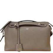 Pre-owned Leather handbags Fendi Vintage , Beige , Dames