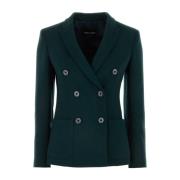 Groene Wollen Blazer Giorgio Armani , Green , Dames