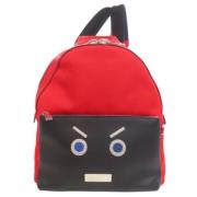 Pre-owned Leather backpacks Fendi Vintage , Red , Dames