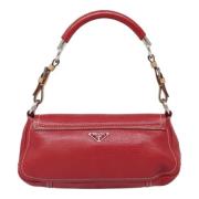 Pre-owned Leather prada-bags Prada Vintage , Red , Dames