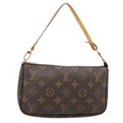 Pre-owned Canvas pouches Louis Vuitton Vintage , Brown , Dames