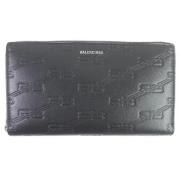 Pre-owned Leather wallets Balenciaga Vintage , Black , Heren