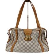 Pre-owned Leather shoulder-bags Louis Vuitton Vintage , White , Dames