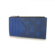 Pre-owned Fabric wallets Louis Vuitton Vintage , Blue , Heren