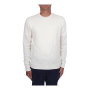 Cashmere Herringbone Resort Trui Herno , White , Heren