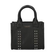 Studded Mini Collectie Zwarte Tas Liu Jo , Black , Dames