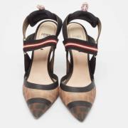 Pre-owned Leather heels Fendi Vintage , Brown , Dames