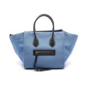 Pre-owned Leather celine-bags Celine Vintage , Blue , Dames