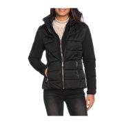 Gewatteerde Zwarte Jas met Afneembaar Vest YES ZEE , Black , Dames