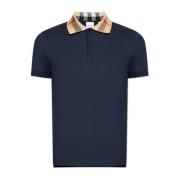 Polo met logo Burberry , Blue , Heren