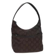 Pre-owned Canvas gucci-bags Gucci Vintage , Brown , Dames