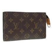 Pre-owned Canvas pouches Louis Vuitton Vintage , Brown , Dames