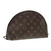 Pre-owned Canvas pouches Louis Vuitton Vintage , Brown , Dames