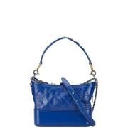 Pre-owned Leather handbags Chanel Vintage , Blue , Dames