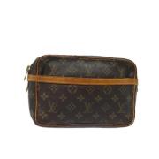 Pre-owned Canvas louis-vuitton-bags Louis Vuitton Vintage , Brown , Da...