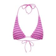 Gestreepte Roze Bikini Top Sofie Bond-Eye , Pink , Dames