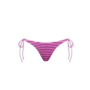 Gestreepte Bikini Onderkant Serenity Stijl Bond-Eye , Pink , Dames